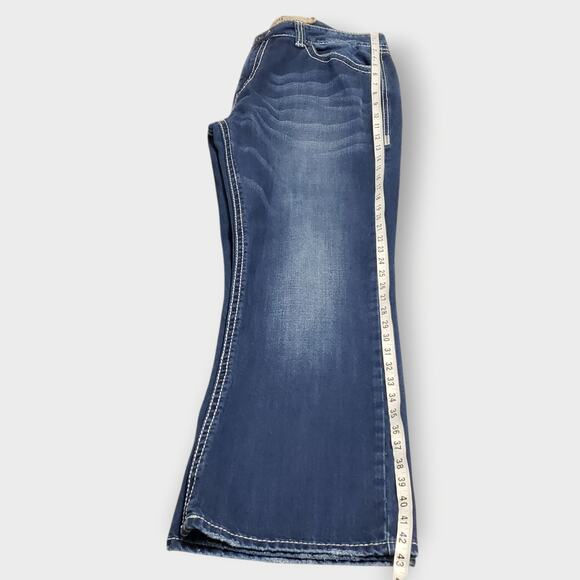 Rock & Roll Cowboy Mens Jeans Double Barrel Relaxed Bootcut Heavy Stitch 38x32 - Picture 10 of 12